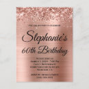 Search for rose gold 60th birthday invitations Foil