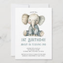 Search for blue elephant birthday invitations Cute
