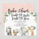 Search for safari baby girl shower invitations A little wild one