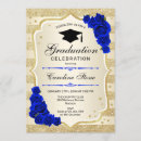 Search for royal blue graduation invitations Stripes