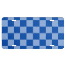Search for blue license plates Checkerboard