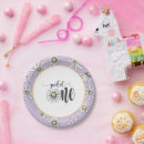 Search for daisy paper plates Wild one birthday