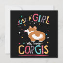Search for corgi invitations Girl