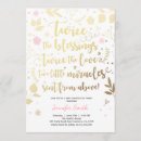 Search for baby blessing invitations Gold