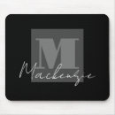 Search for black and white mousepads Initial