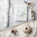 Search for blue and white floral wrapping paper Vintage