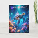 Search for sea turtle birthday cards Fish