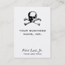 Search for pirate business cards Skull