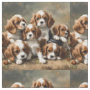 Search for cavalier king charles spaniel fabric Puppy