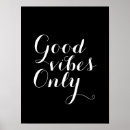 Search for good vibes posters Typography