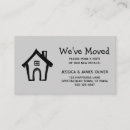 Search for change of address business cards We have moved