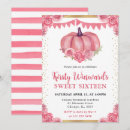 Search for pumpkin sweet 16 invitations Floral