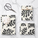 Search for black and white wrapping paper botanical