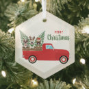 Search for pickup truck ornaments Merry christmas