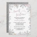Search for winter wonderland sweet 16 invitations Silver