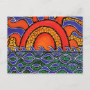 Search for abstract art postcards Sunset