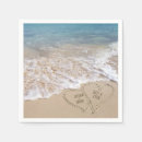 Search for beach wedding napkins Seashore
