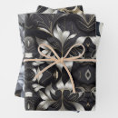 Search for engagement wrapping paper Black