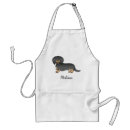 Search for dachshund aprons Black and tan