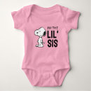 Search for baby girl bodysuits Charlie brown