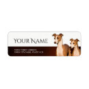 Search for greyhound return address labels Puppy