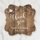 Search for thank you wedding favor tags Rustic
