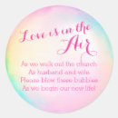 Search for bubbles wedding stickers Pink