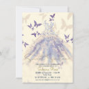 Search for purple butterfly sweet 16 invitations Butterflies