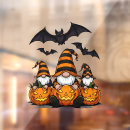 Search for halloween window decals Gnome