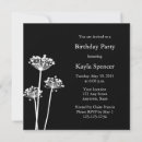 Search for professional birthday invitations Black