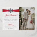 Search for red holiday wedding announcement cards stylish