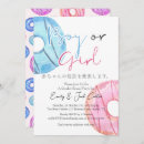 Search for donut gender reveal invitations Colorful