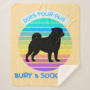 Search for pug blankets Colorful