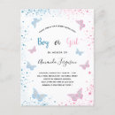 Search for butterfly gender reveal invitations Modern