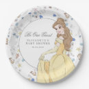 Search for beauty and the beast plates Disney baby shower