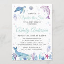 Search for under the sea baby shower invitations dolphin