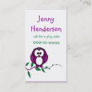 Search for owl business cards Whimsical