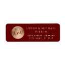Search for circle return address labels Minimalist