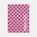 Search for pink paw prints blankets Pets