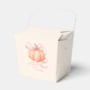 Search for pumpkin favor boxes Pink bow