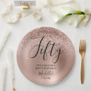 Search for rose gold paper plates Chic