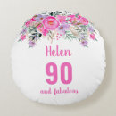 Search for 90th birthday pillows Flowers