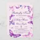 Search for butterfly kisses baby shower invitations Watercolor
