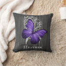 Search for butterfly pillows Purple