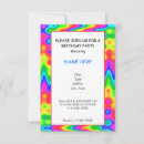 Search for psychedelic birthday invitations Colorful