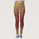 Search for burgundy and gold leggings For her