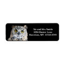 Search for owl return address labels animals