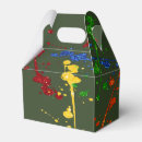 Search for paint splatter favor boxes Paintball