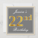 Search for 22nd birthday invitations 22 years old