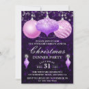 Search for purple silver christmas invitations Baubles